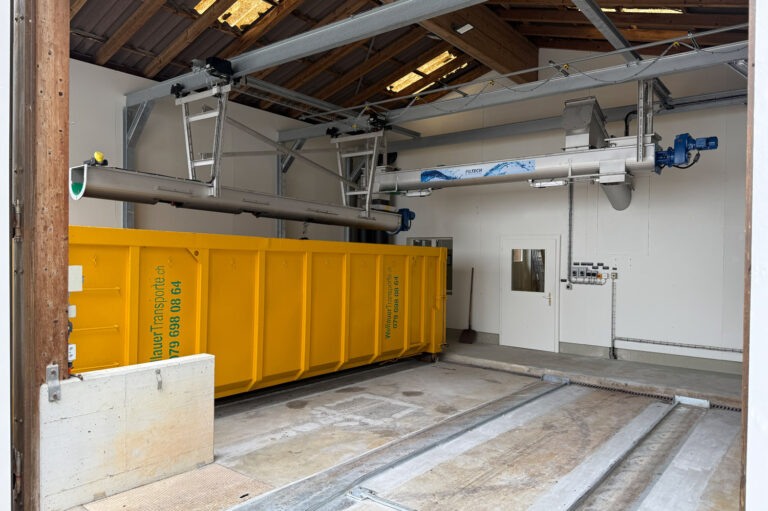 ARA Matzingen Förderer für Schlammentwässerung