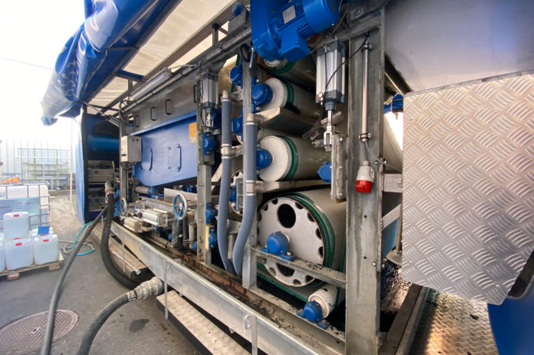 Bandfilterpresse zur Entwässerung